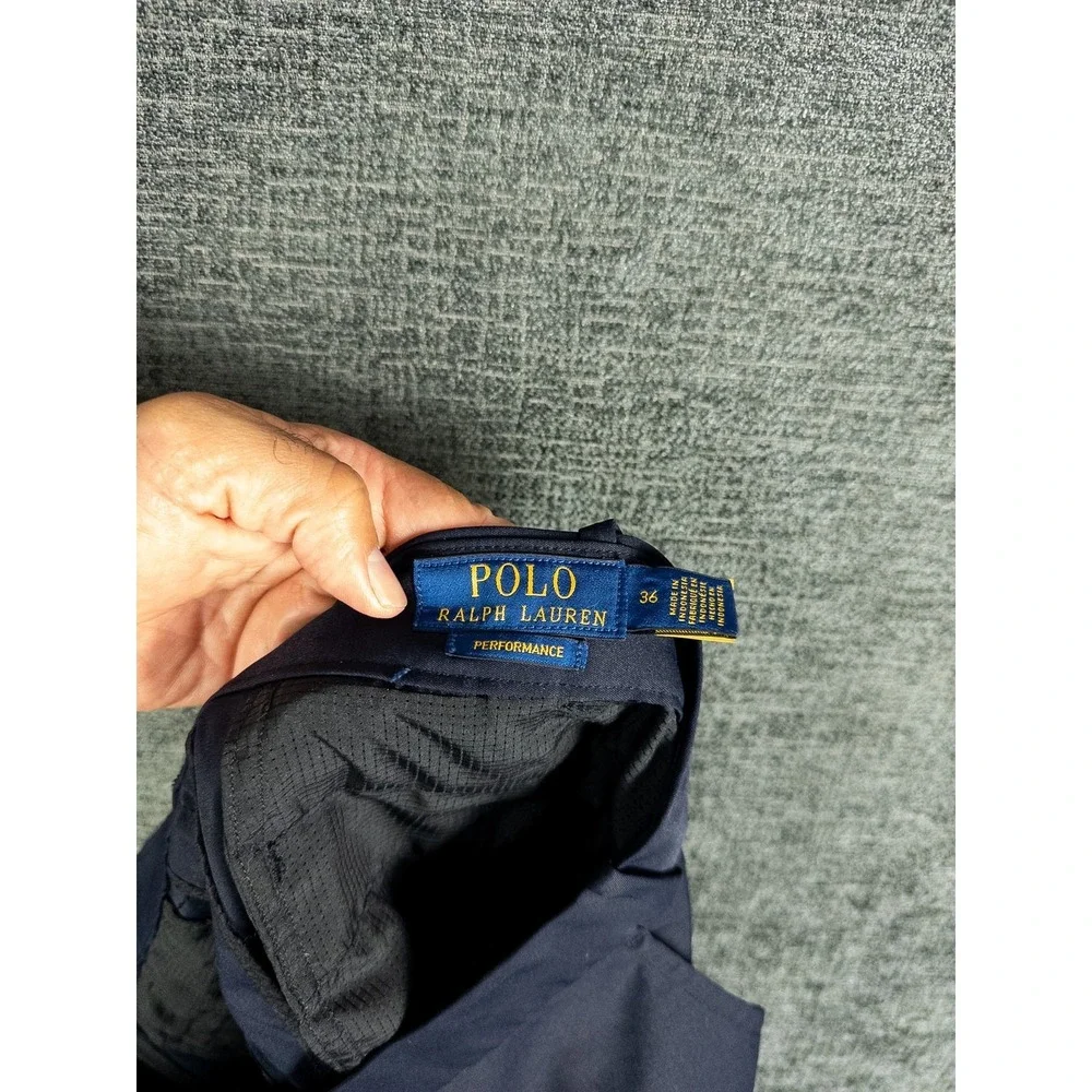 Polo Ralph‎ Lauren Performance Shorts Mens 36 Navy Blue Golf Chino Flat